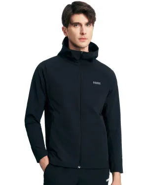 1011569-008 | MEN'S K-SWISS LOGO UPF50  COOL FEEL HOODED JACKET | BLACK