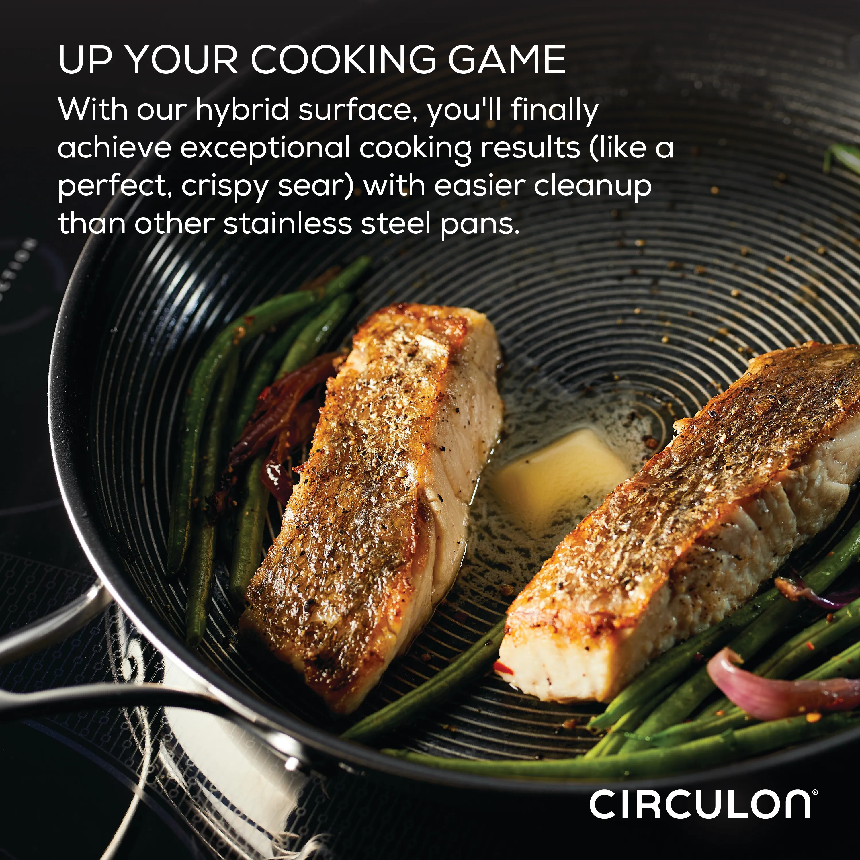 11-Piece Clad Stainless Steel and Hybrid Nonstick Cookware Set
