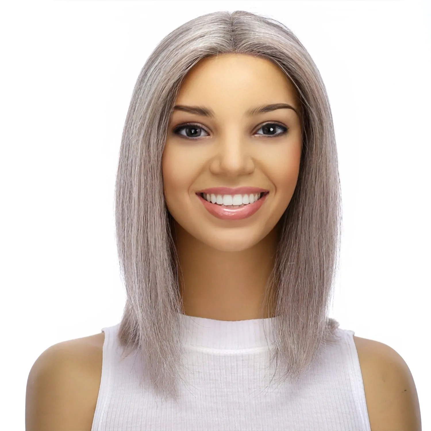 12" Divine Lace Top Topper Champagne Grey
