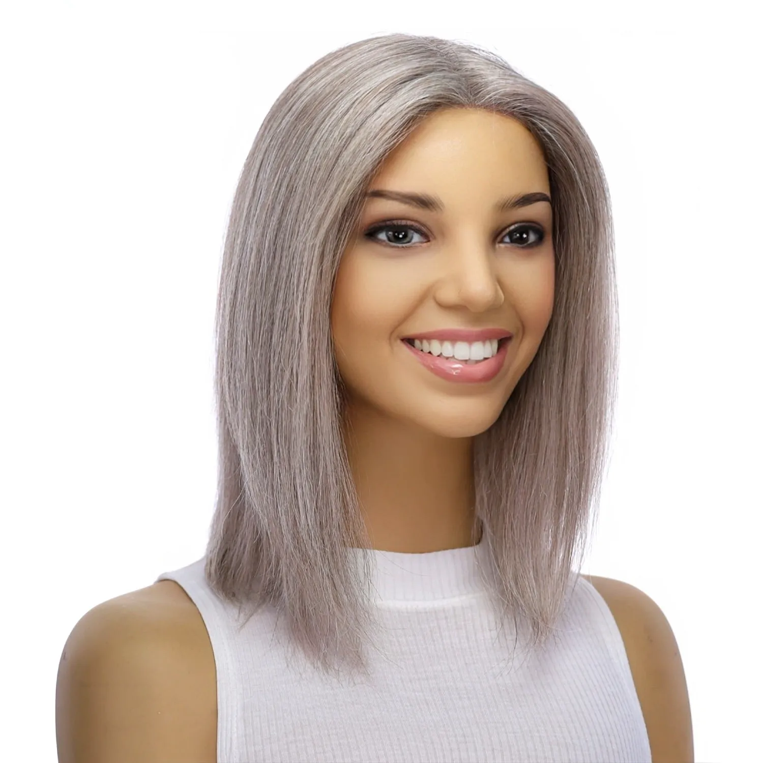 12" Divine Lace Top Topper Champagne Grey