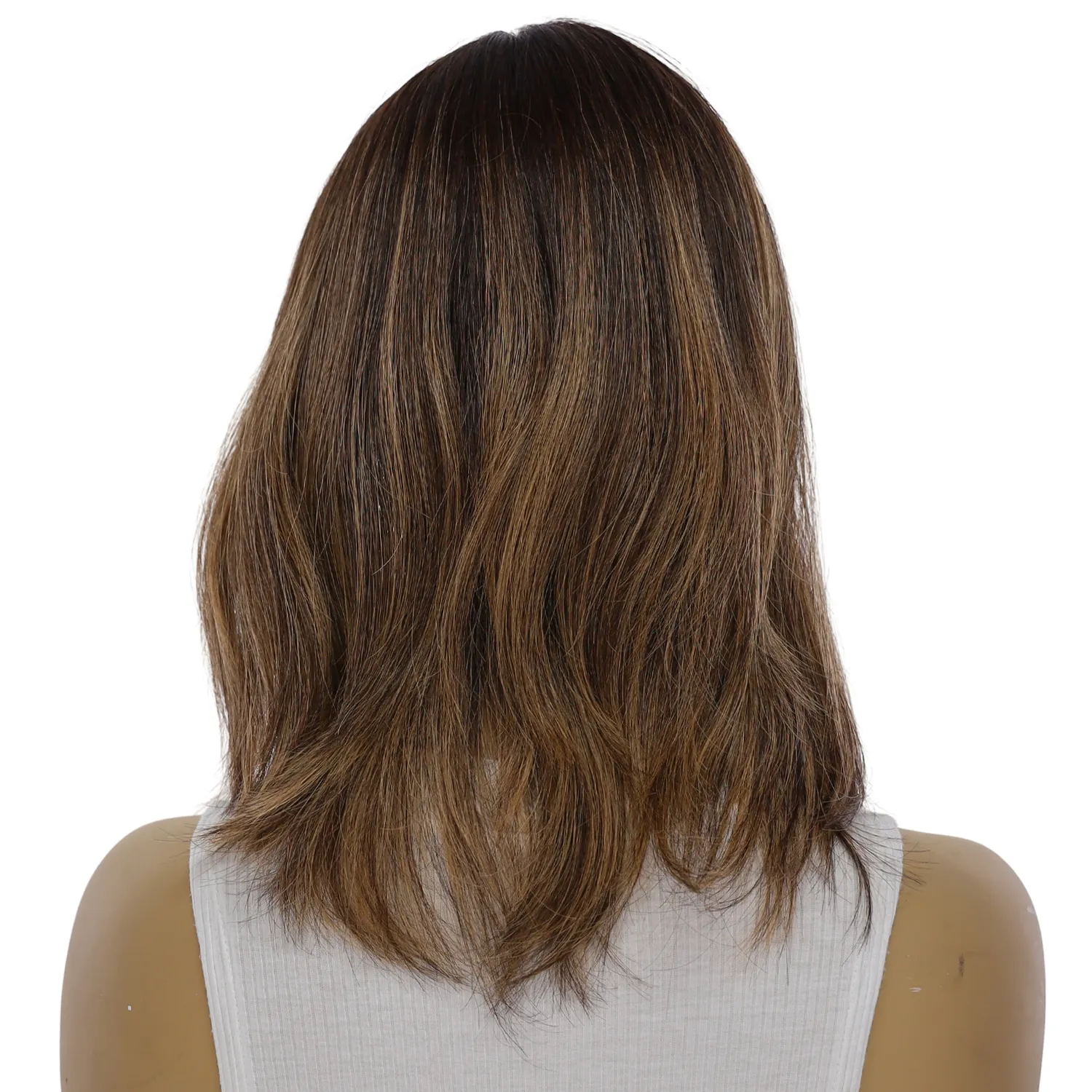 12" Divine Lace Top Topper Dark Brown Balayage
