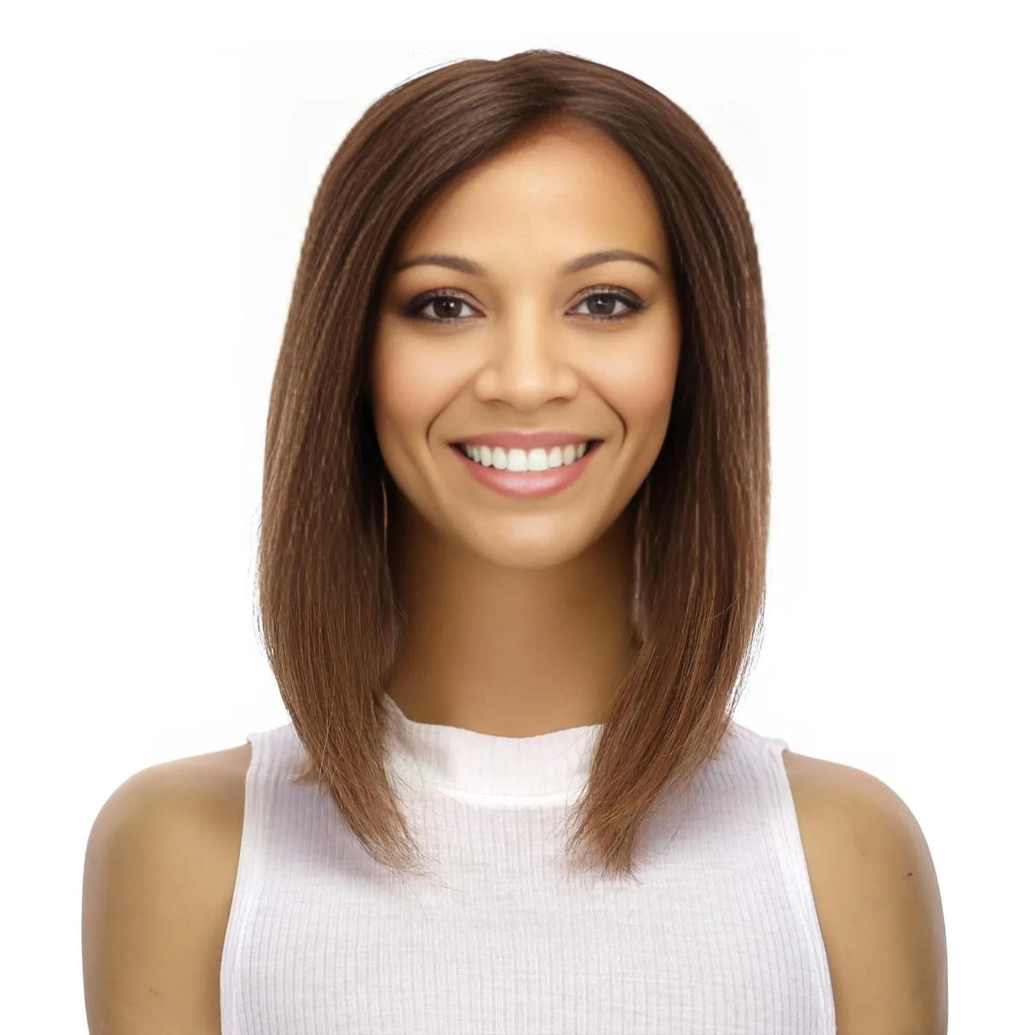 12" Divine Lace Top Topper Medium Brown Balayage