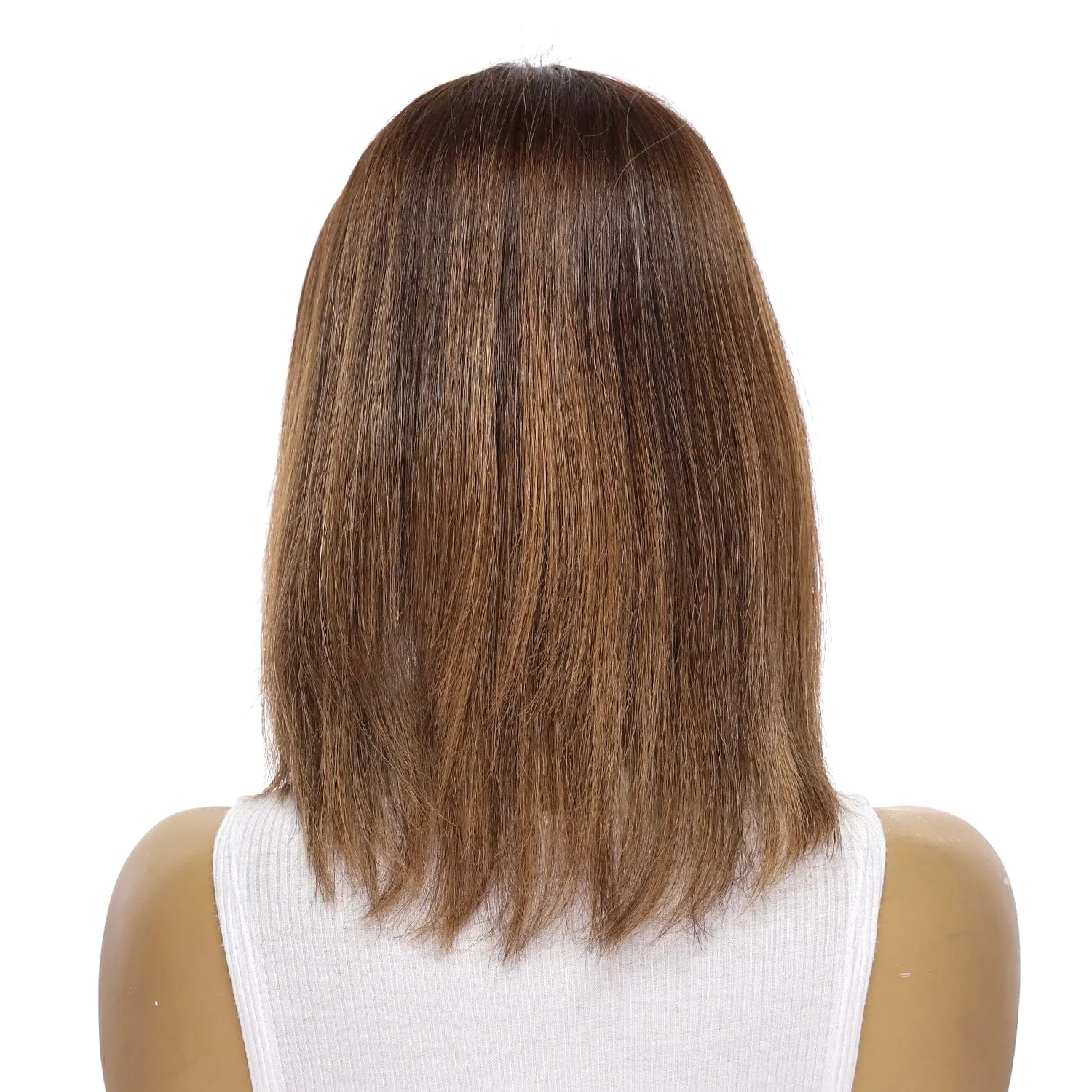 12" Divine Lace Top Topper Medium Brown Balayage