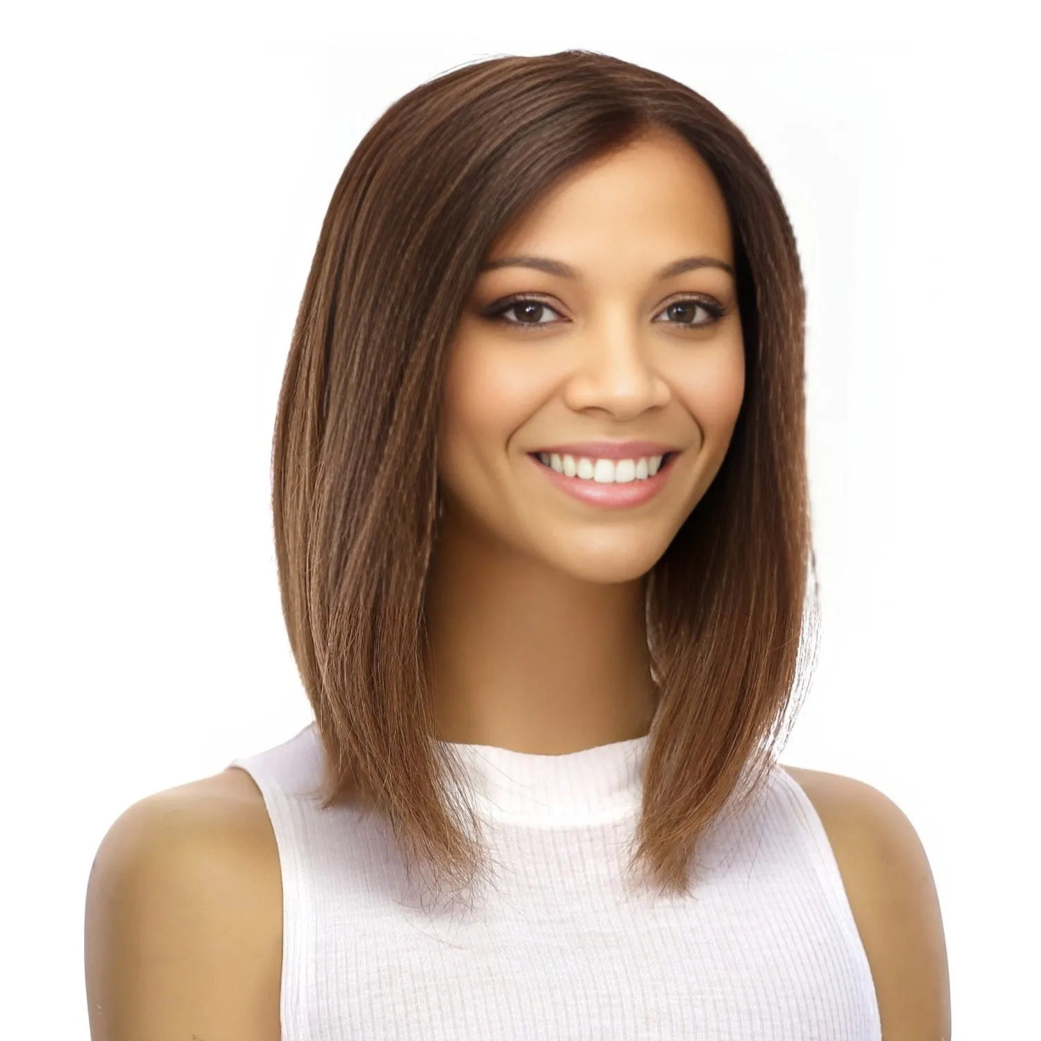 12" Divine Lace Top Topper Medium Brown Balayage