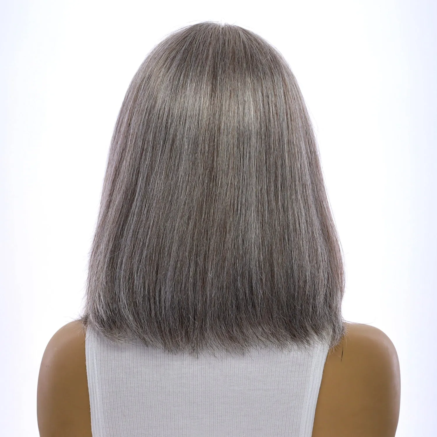 12" Divine Lace Top Topper Silver Fox