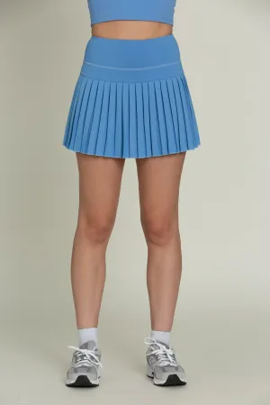 15 Marina Blue Pleated Tennis Skirt