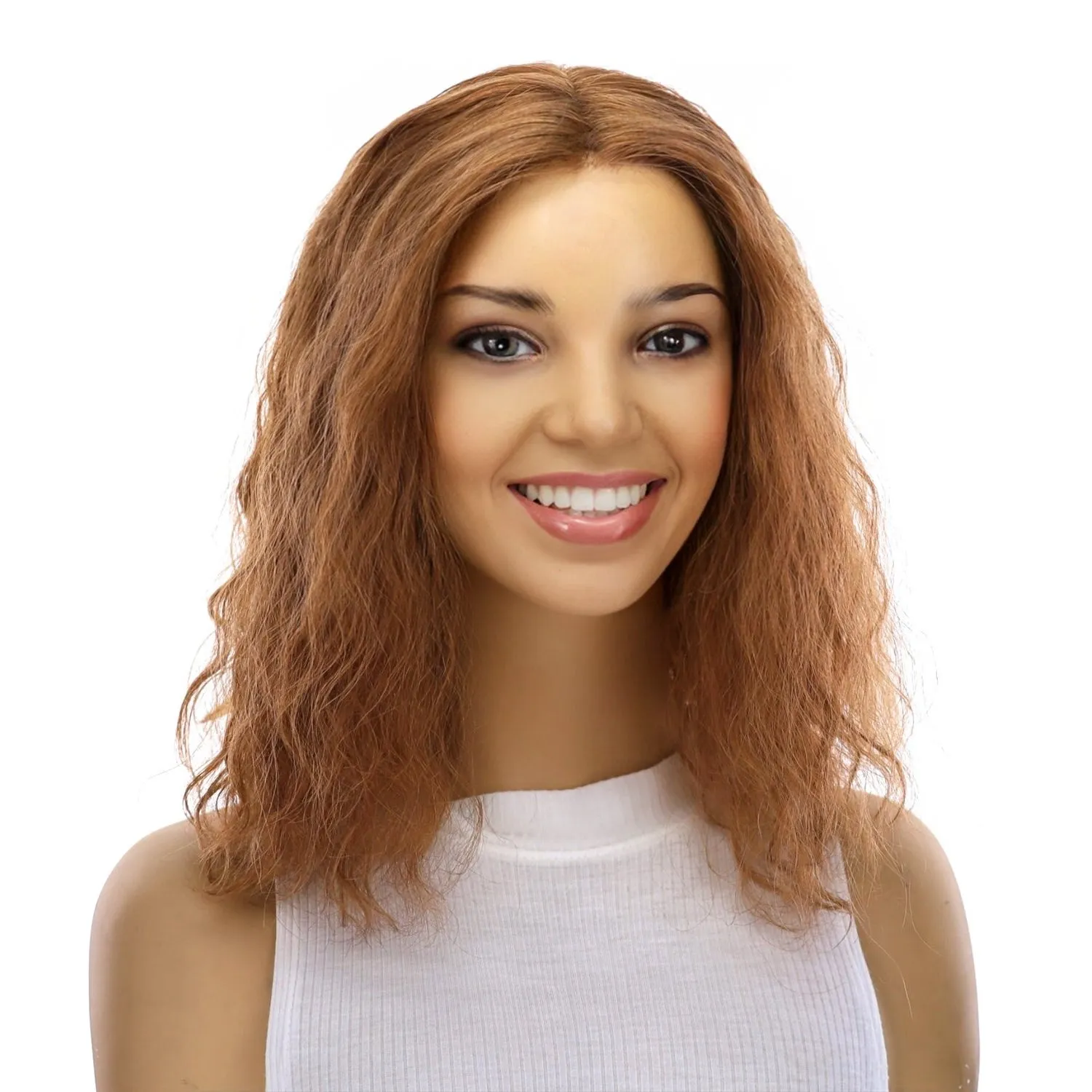 16" Divine Lace Top Topper Copper Wavy