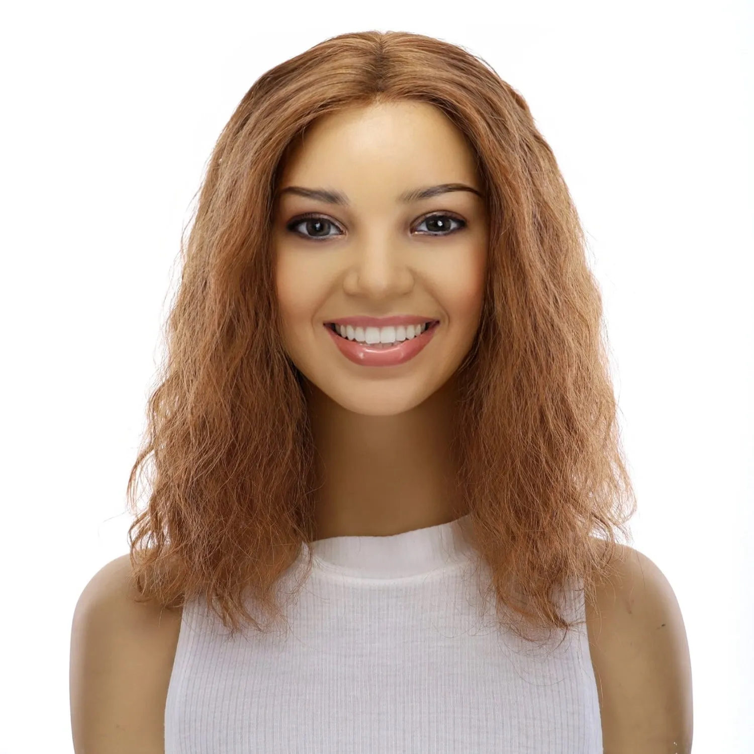 16" Divine Lace Top Topper Copper Wavy