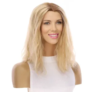 16" Divine Lace Top Topper Golden Blonde Wavy