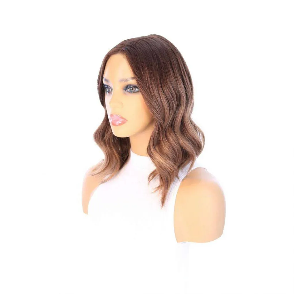 16" Divine Lace Top Topper Medium Brown Balayage