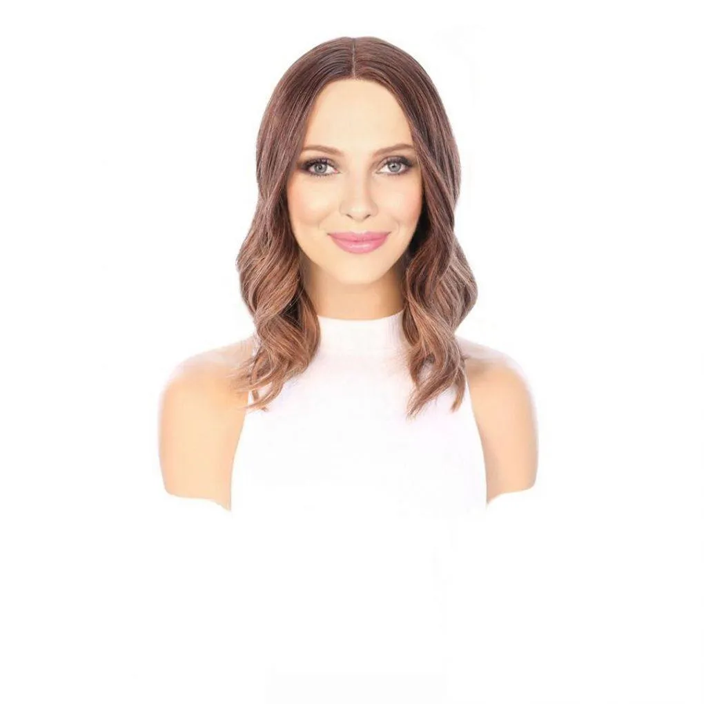 16" Divine Lace Top Topper Medium Brown Balayage
