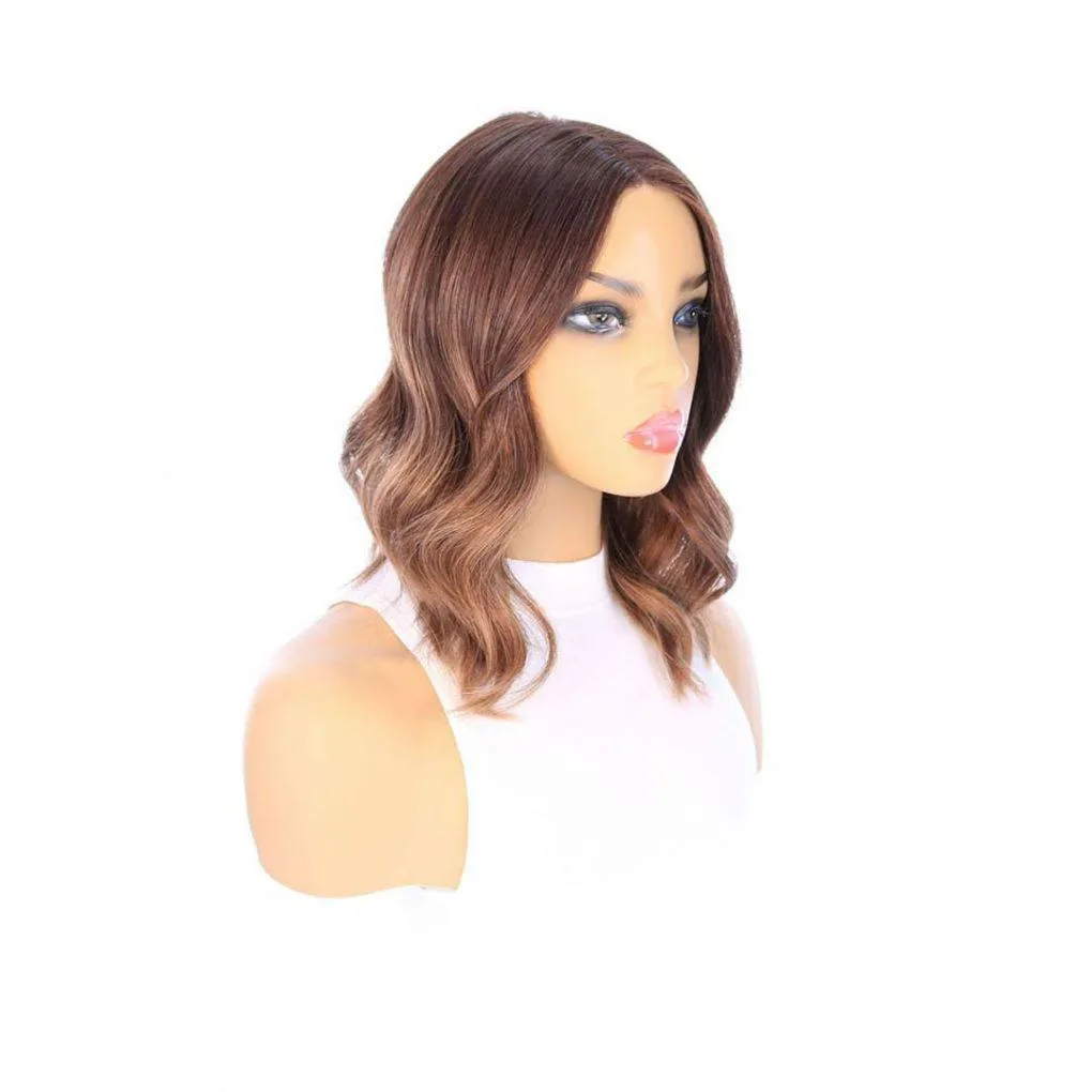 16" Divine Lace Top Topper Medium Brown Balayage
