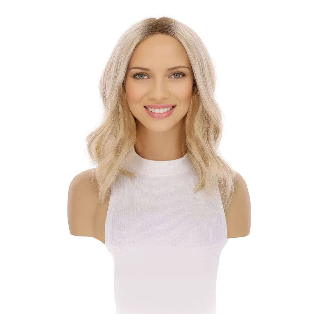 16" Divine Lace Top Topper Platinum Blonde