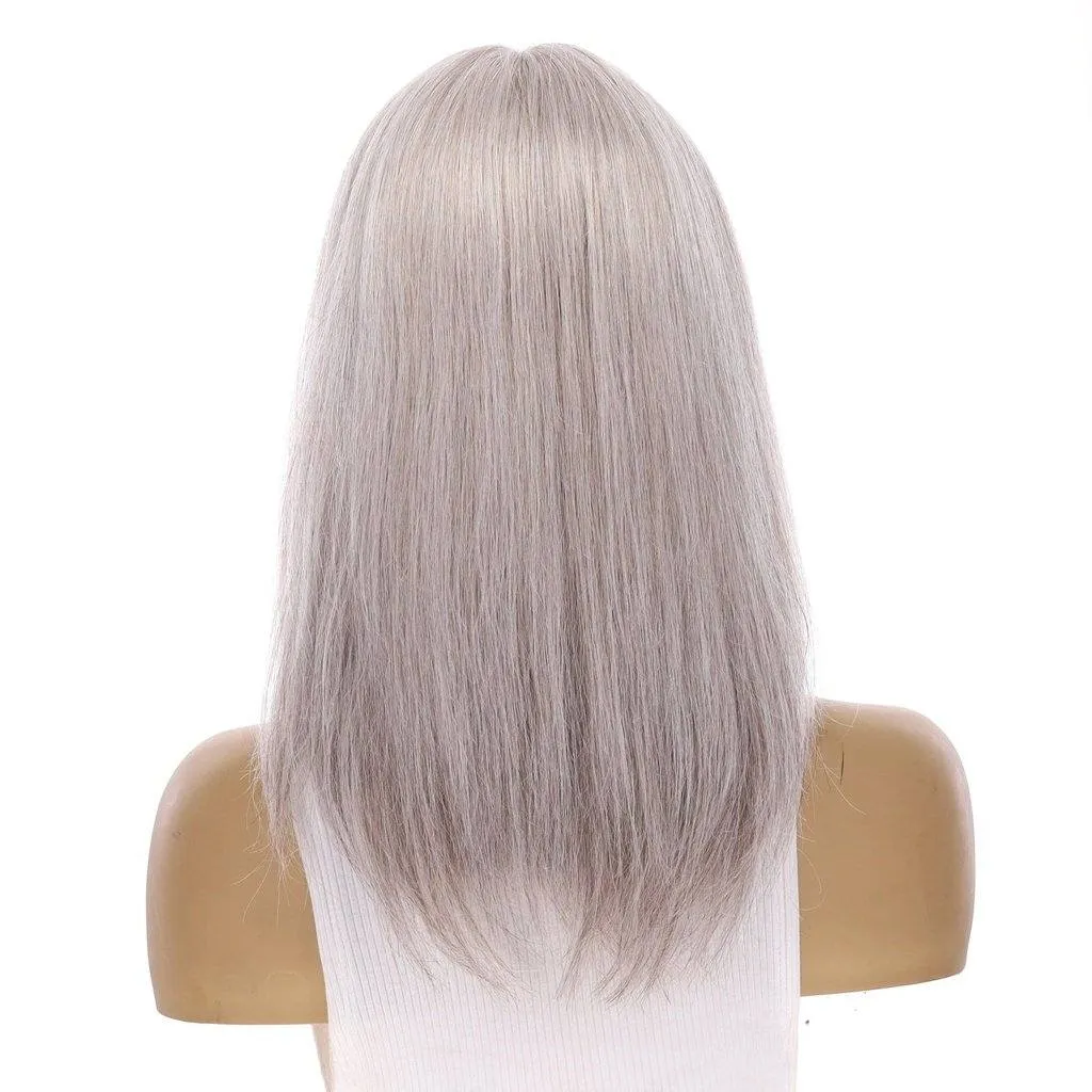 16" Divine Lace Top Topper Snow Grey