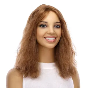 16" Divine Lace Top Topper Strawberry Blonde Wavy