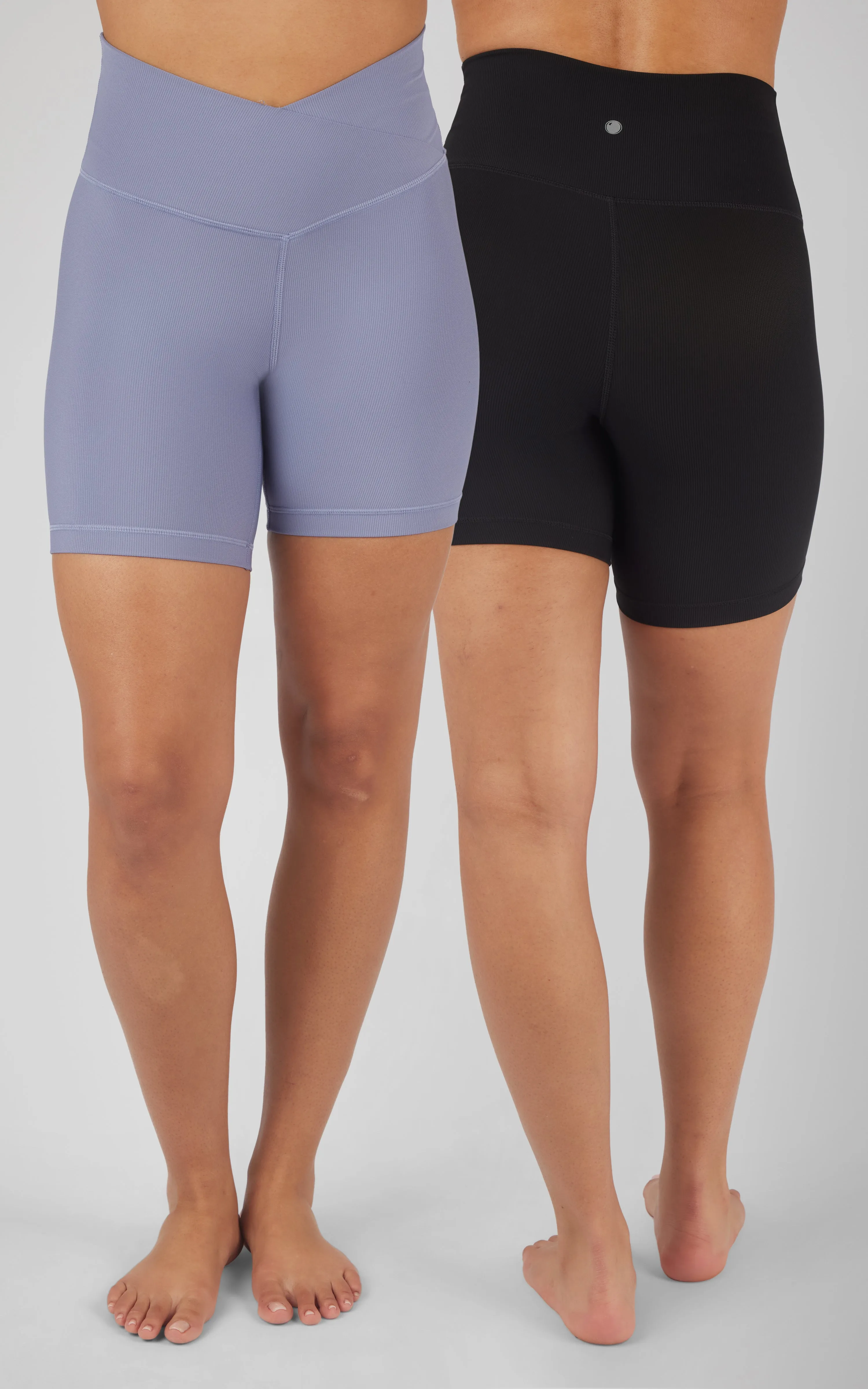 2 PK Ribbed 7" Shorts