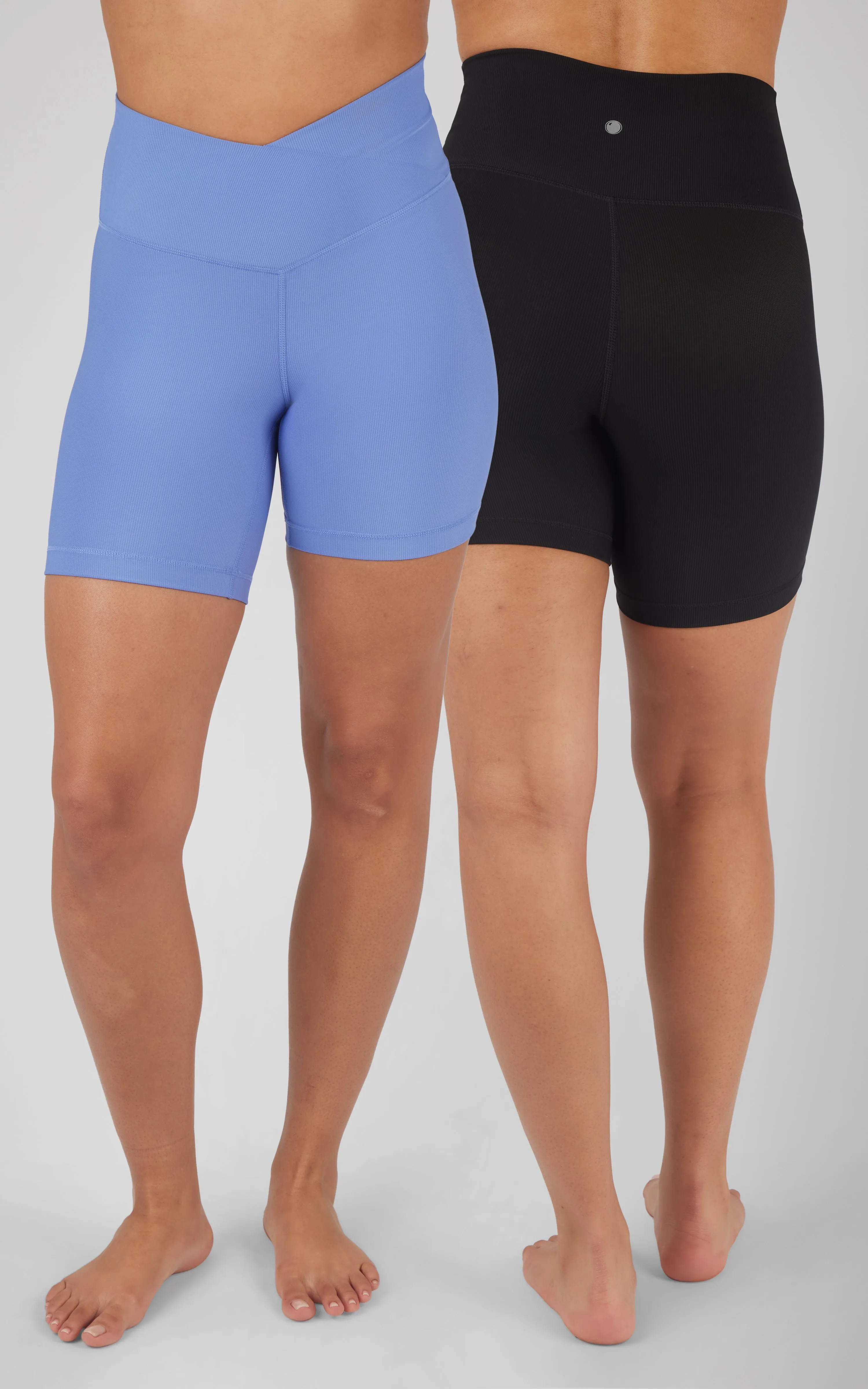 2 PK Ribbed 7" Shorts