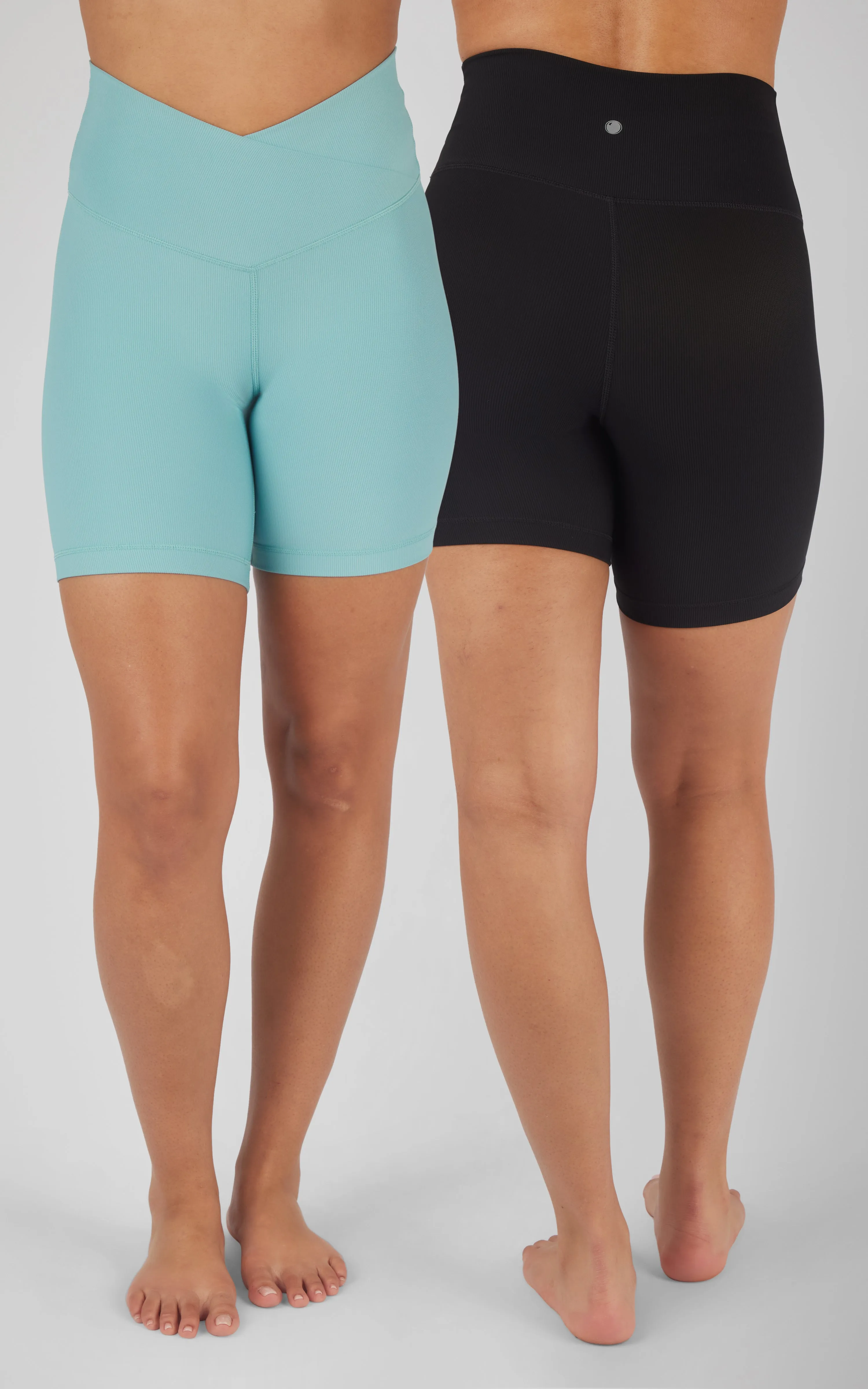 2 PK Ribbed 7" Shorts