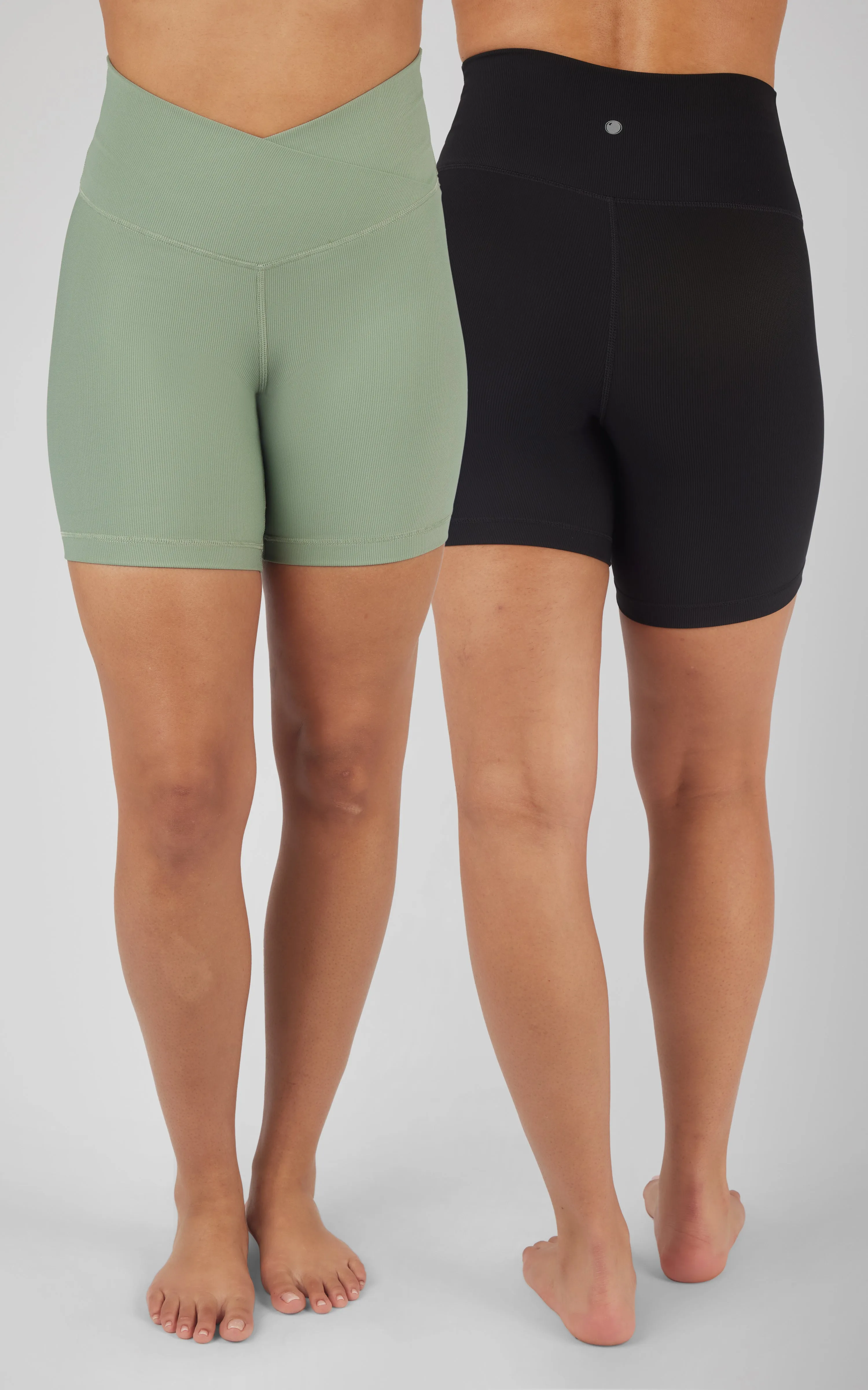 2 PK Ribbed 7" Shorts