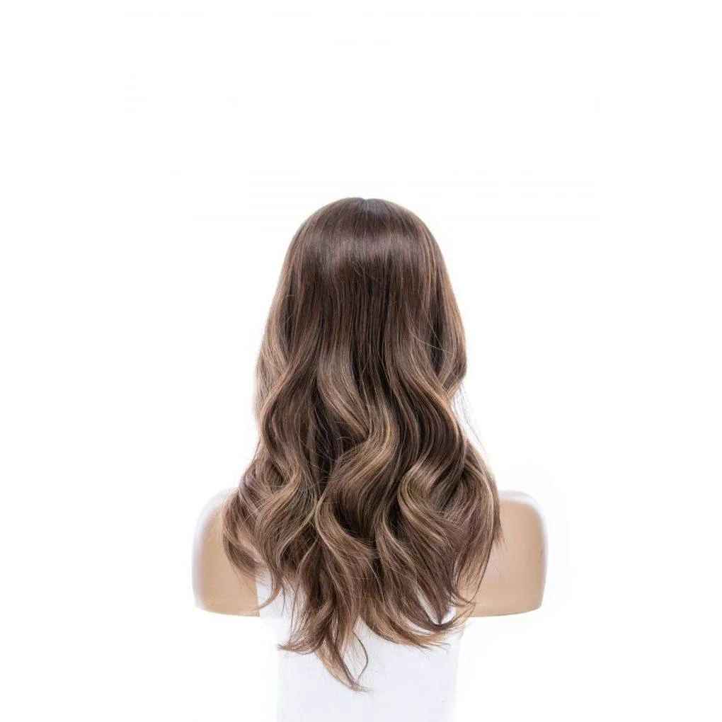 20" Divine Lace Top Topper Medium Brown Wavy
