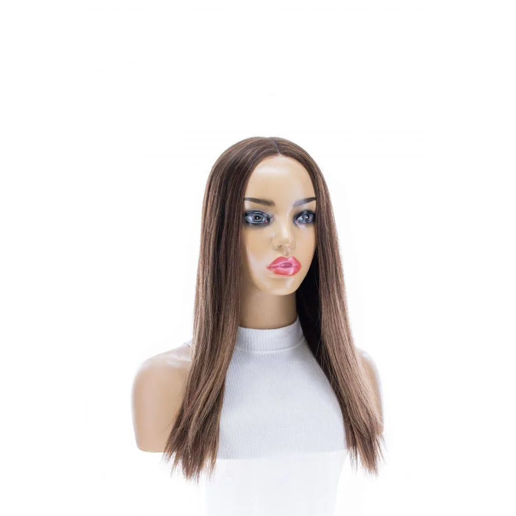 20" Divine Lace Top Topper Medium Brown Wavy