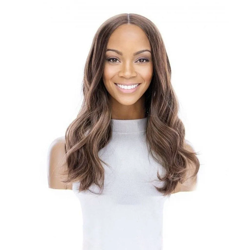 20" Divine Lace Top Topper Medium Brown Wavy