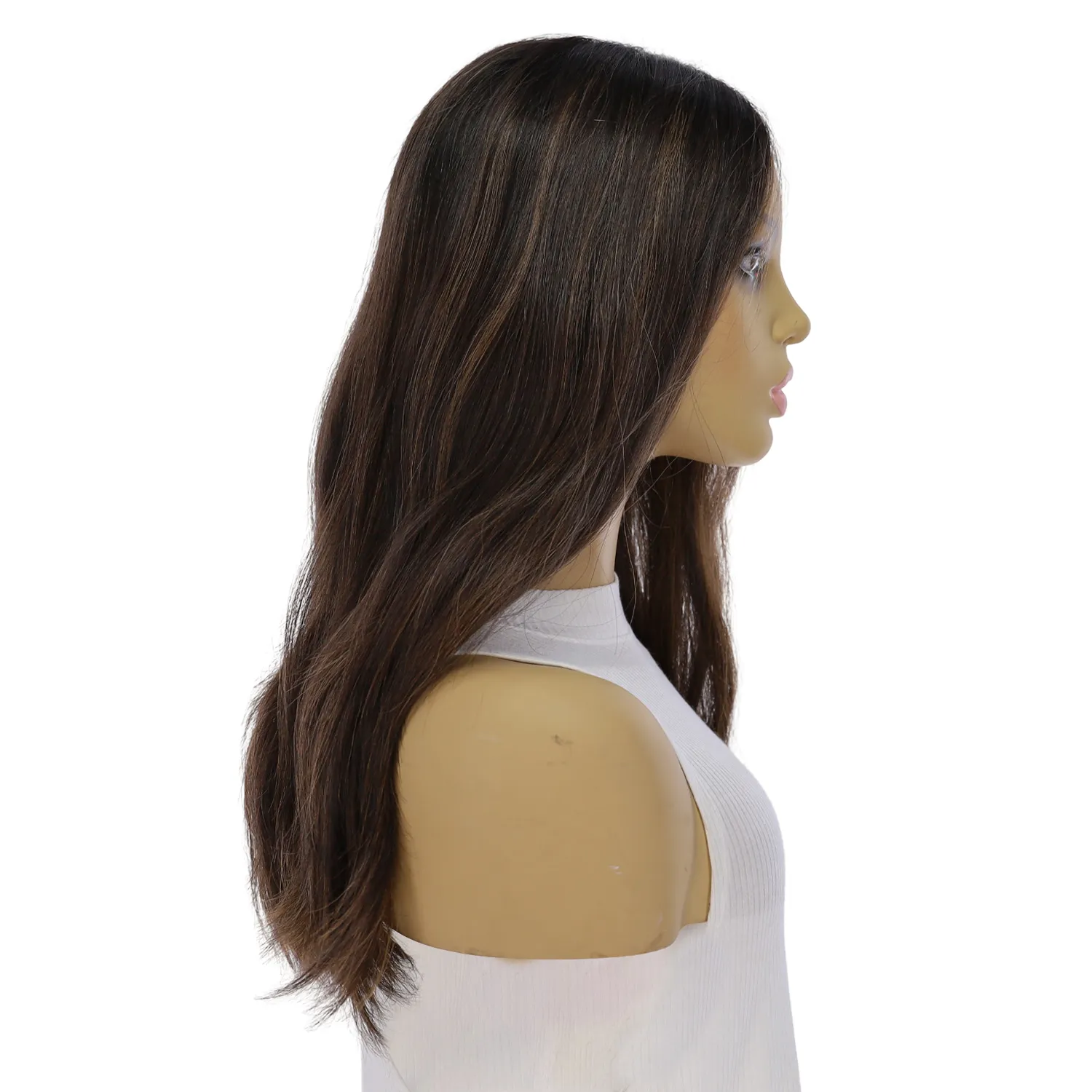 20" Divine Lace Top Topper Soft Black w/ Highlights
