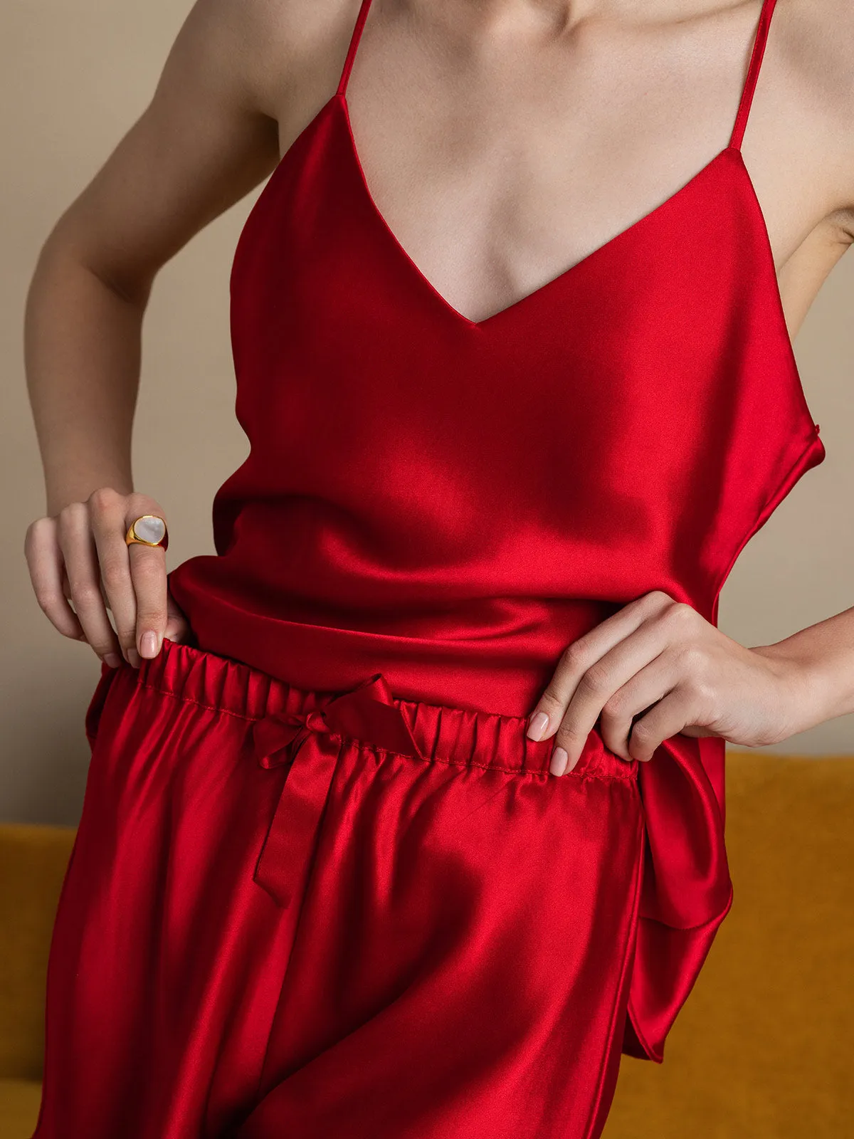 22Momme Silk Camisole & Sleep Shorts Set