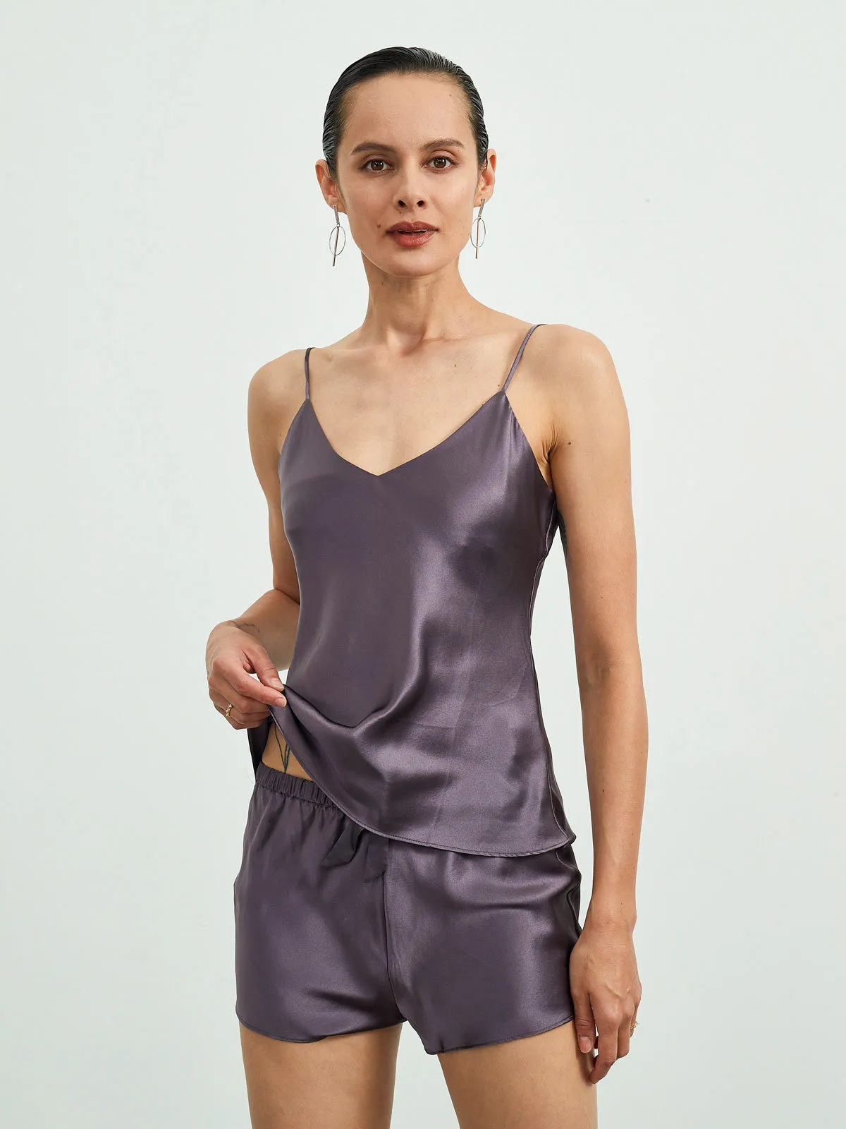 22Momme Silk Camisole & Sleep Shorts Set