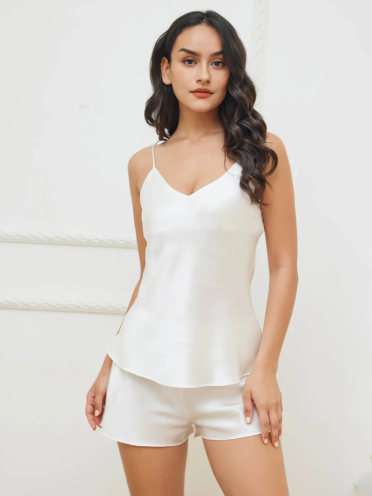 22Momme Silk Camisole & Sleep Shorts Set
