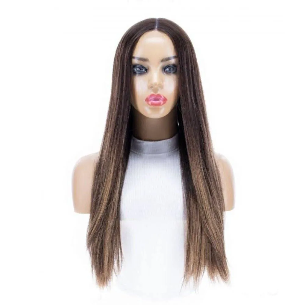 24" Divine Lace Top Topper Dark Brown Balayage