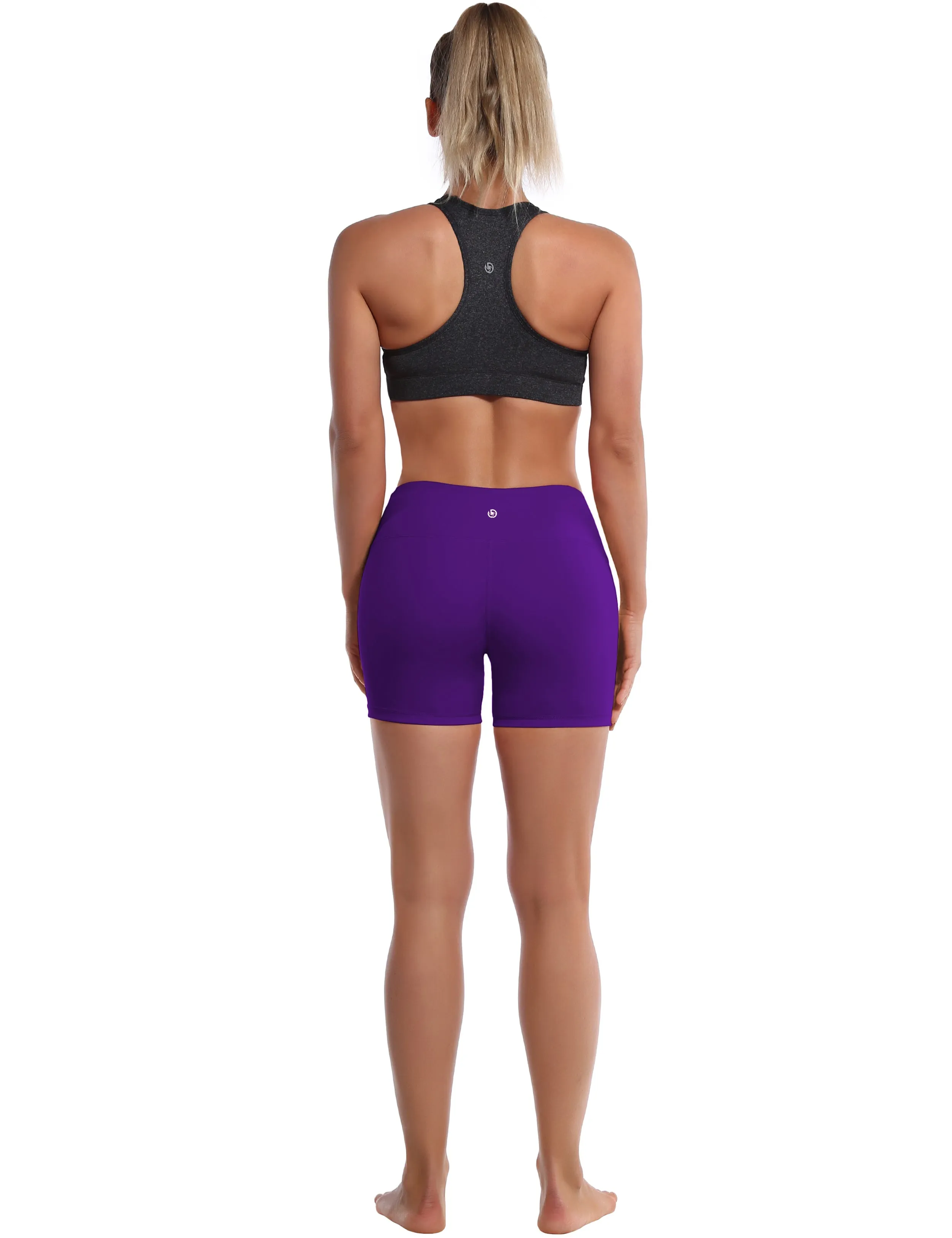 4" Pilates Shorts eggplantpurple_Pilates