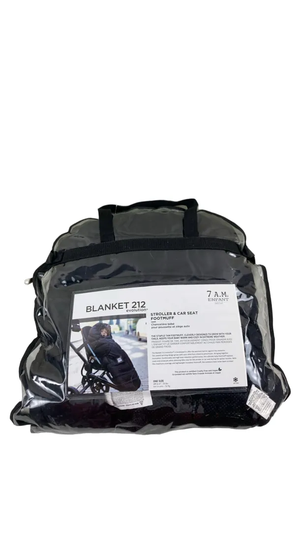 7 A.M. Enfant Blanket 212 Evolution, Black