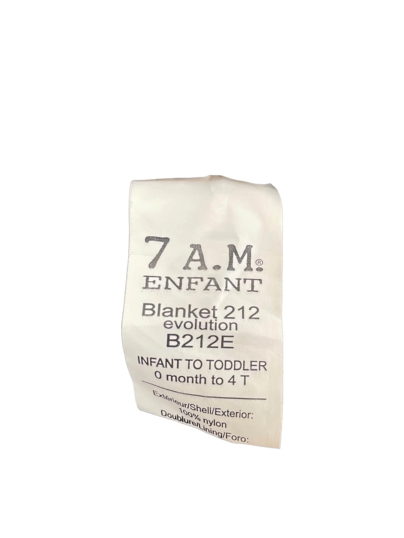 7 A.M. Enfant Blanket 212 Evolution, Black
