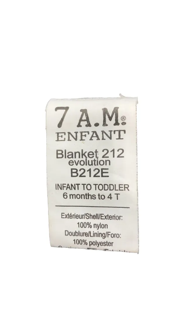 7 A.M. Enfant Blanket 212 Evolution, Metallic Charcoal