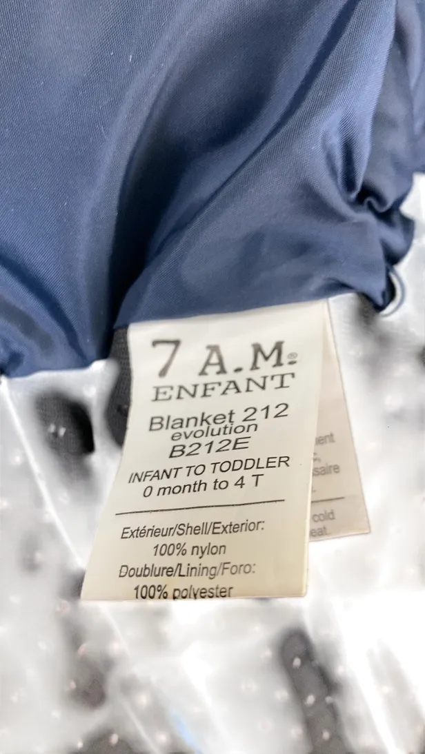 7 A.M. Enfant Blanket 212 Evolution, Navy