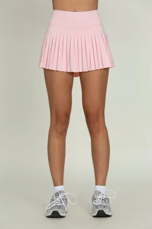 Almond Blossom Pleated Tennis Skirt
