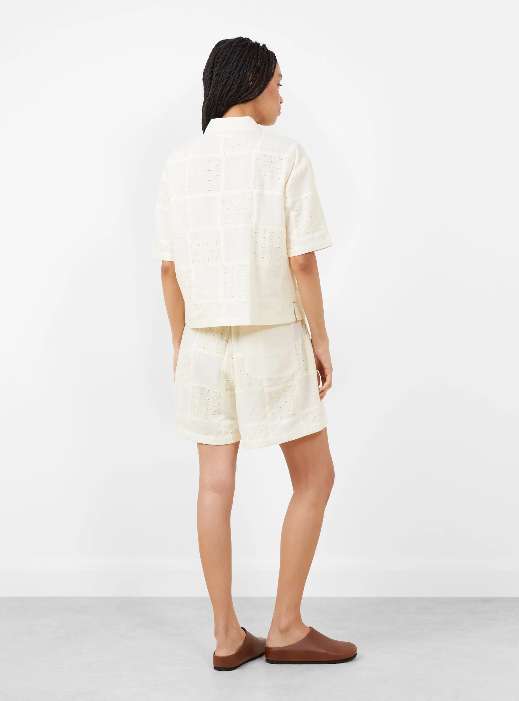 Annie Shorts Buttermilk Patchwork