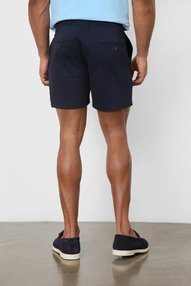 Athletic Fit Chino Shorts 5" in Navy