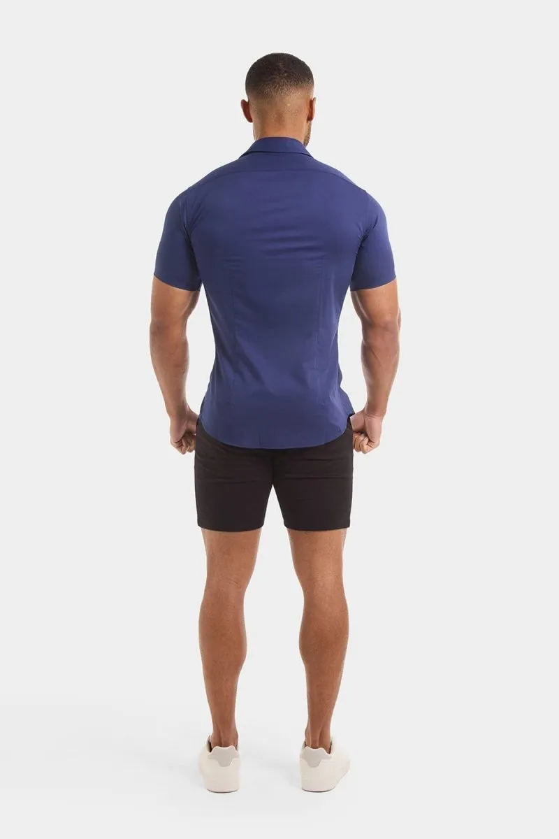 Athletic Fit Chino Shorts 7" in Black