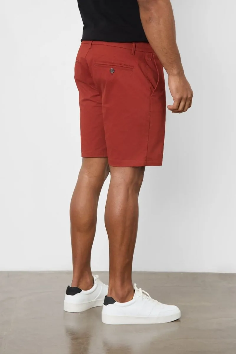 Athletic Fit Chino Shorts 7" in Cinnamon