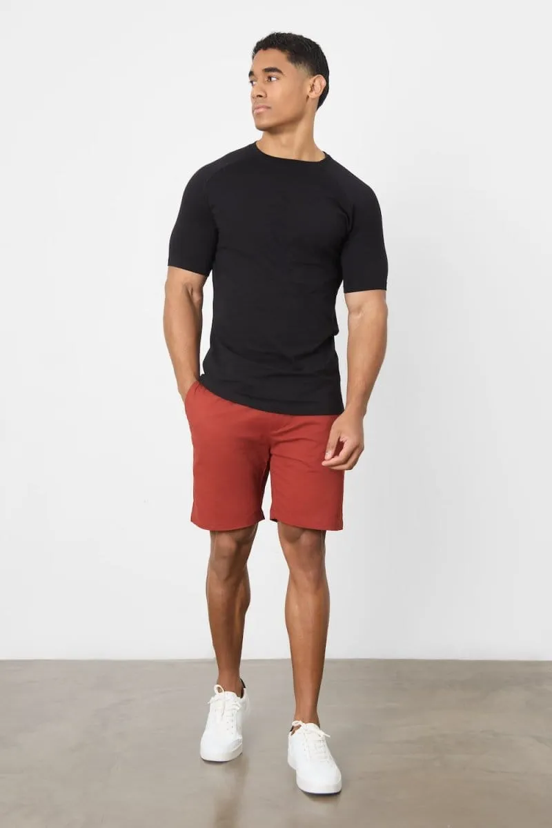 Athletic Fit Chino Shorts 7" in Cinnamon