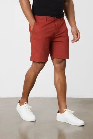 Athletic Fit Chino Shorts 7" in Cinnamon
