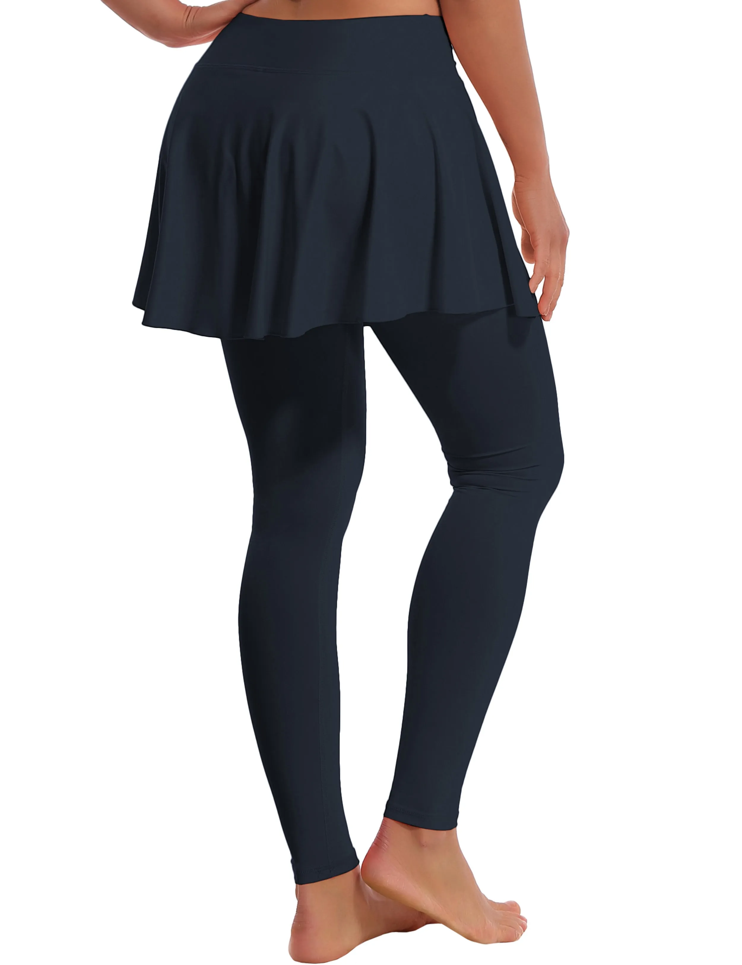 Athletic Tennis Golf Skort with Pocket Shorts darknavy_Biking