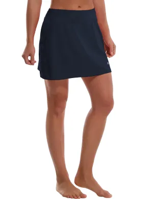 Athletic Tennis Golf Skort with Pocket Shorts darknavy_Pilates