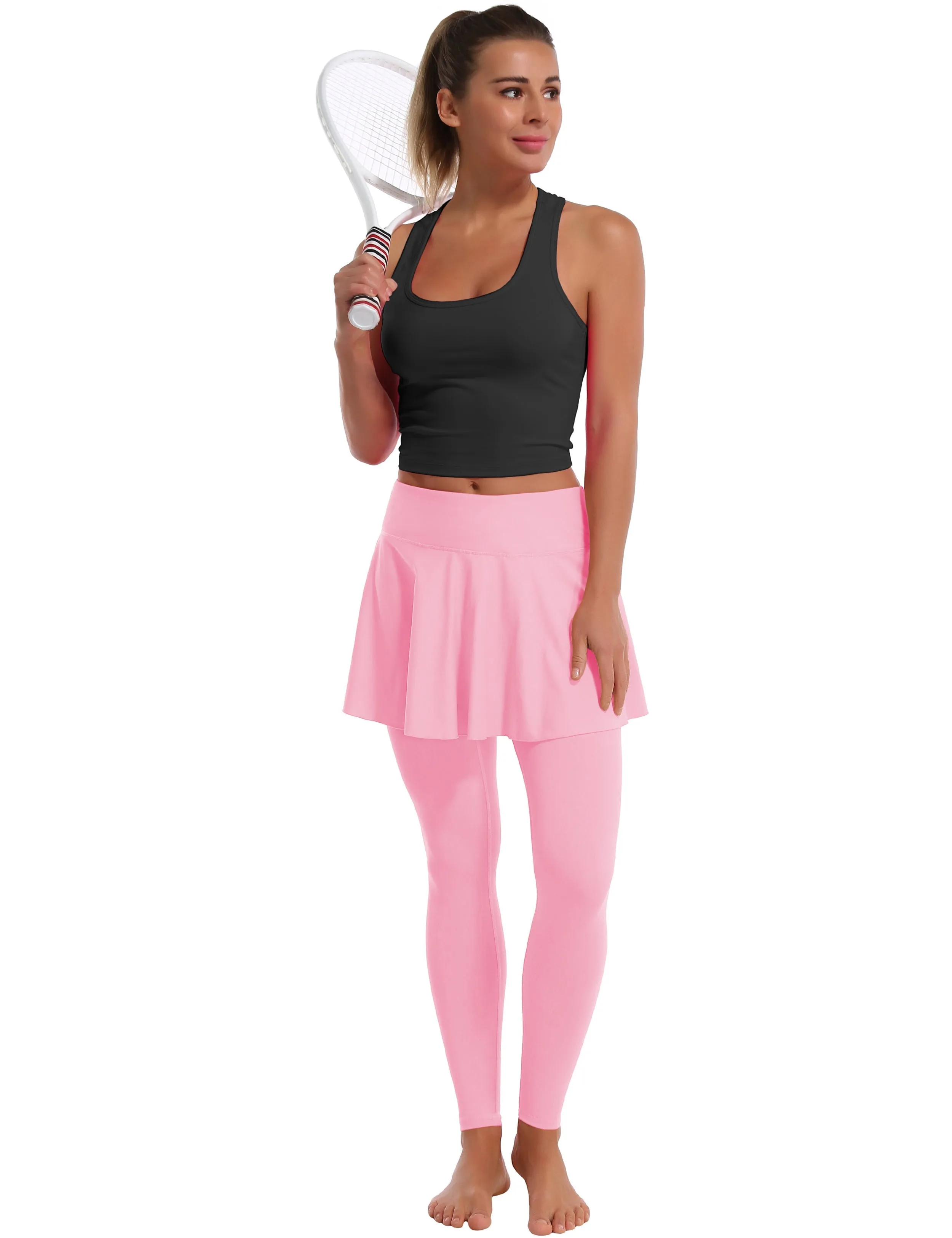 Athletic Tennis Golf Skort with Pocket Shorts lightpink_Gym