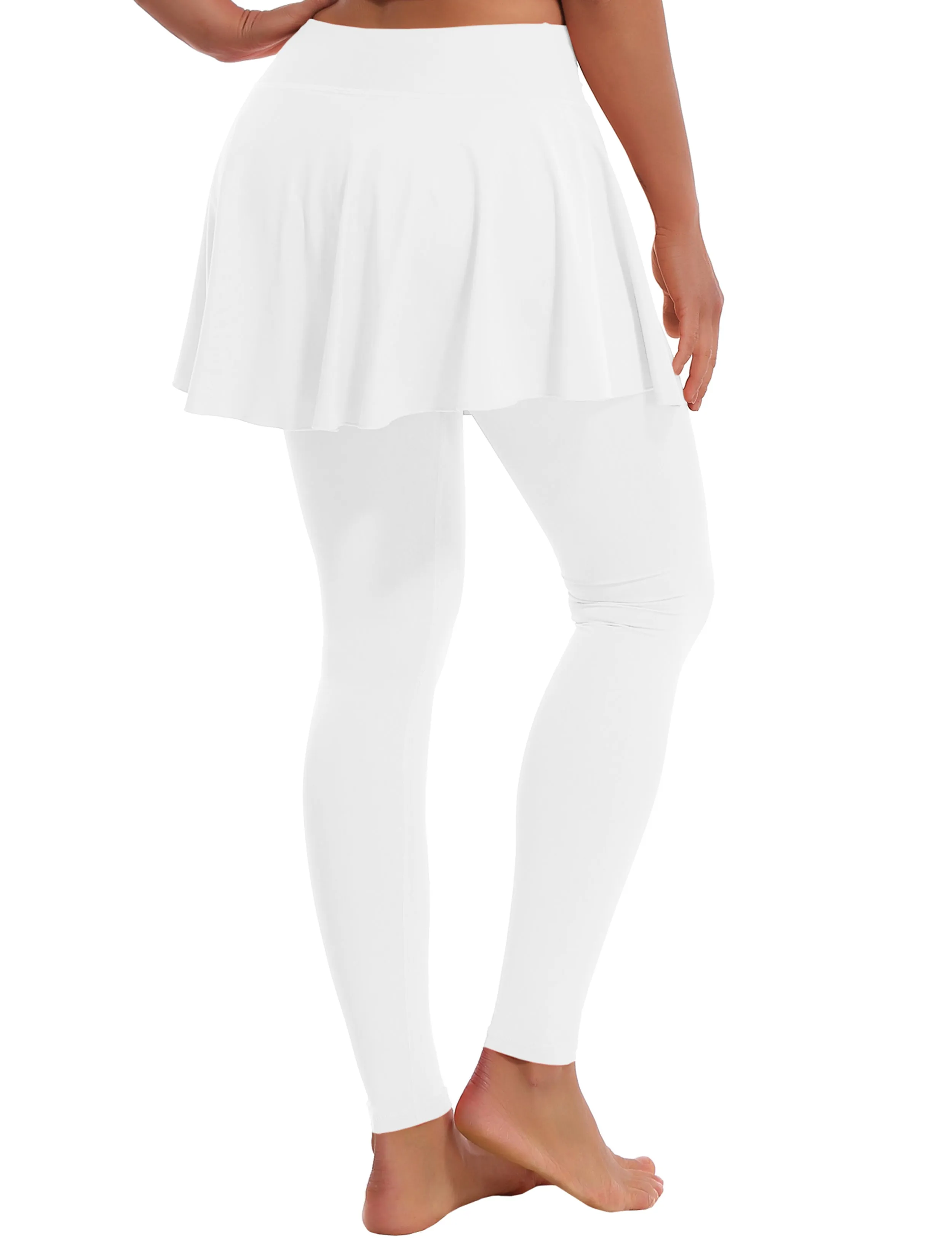 Athletic Tennis Golf Skort with Pocket Shorts white_Jogging