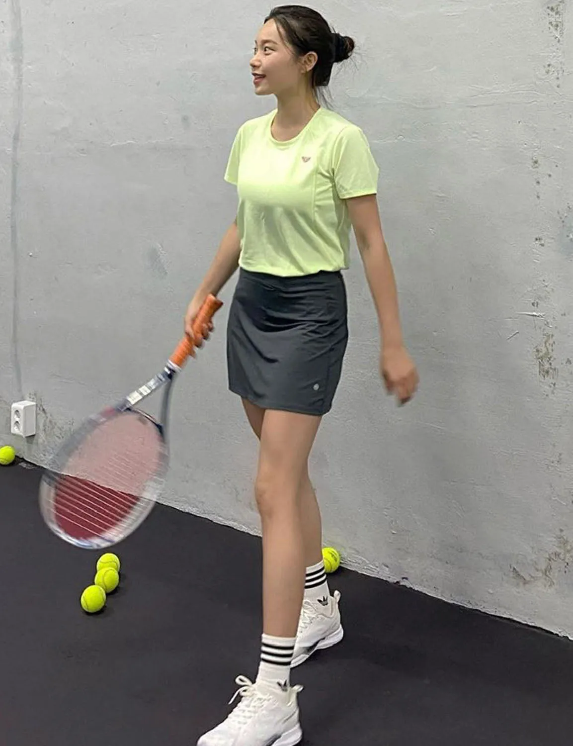 Athletic Tennis Golf Skort with Pockets Shorts shadowcharcoal ins_Golf