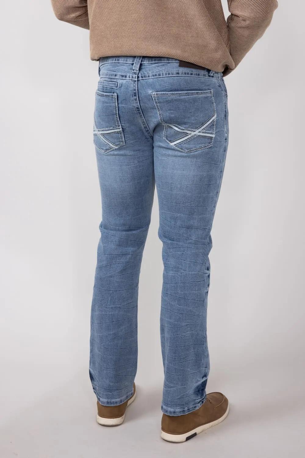 Axel Jeans Owen Cave Bootcut Athletic Jeans for Men | AXMB0084-OWEN