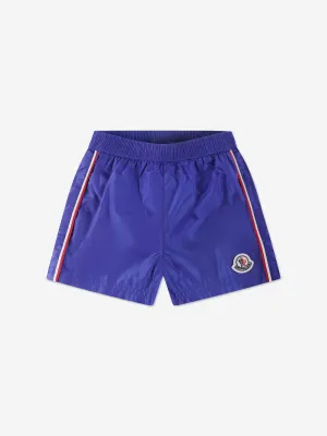 Baby Boys Logo Swim Shorts in Blue